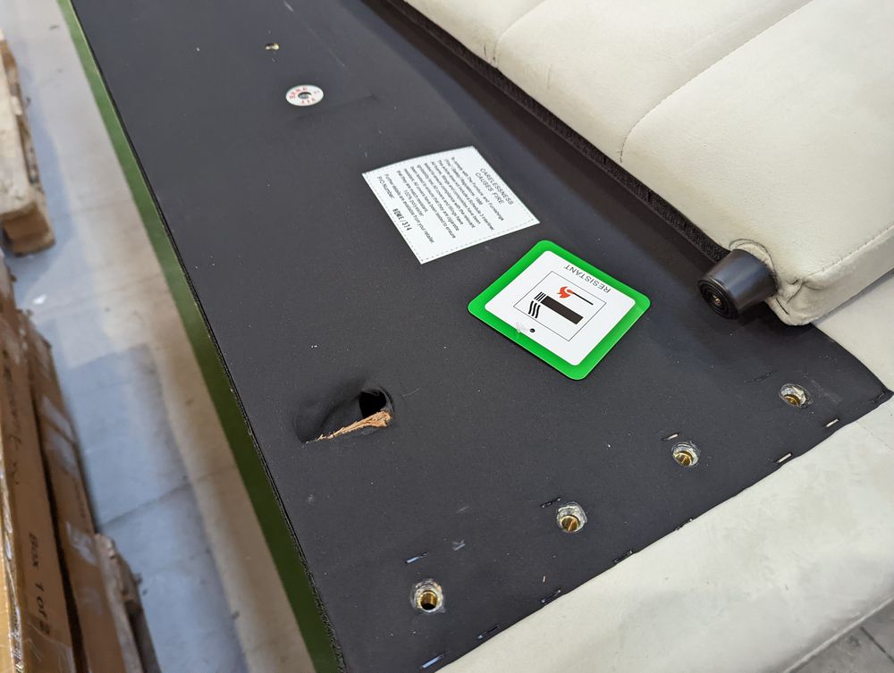 DFS-HO2-05171 Grade-BER-DOA DFS Bryony Side Ottoman Super King Bedframe In Cream RRP £799