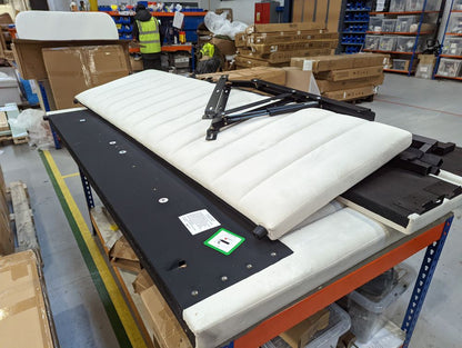 DFS-HO2-05171 Grade-BER-DOA DFS Bryony Side Ottoman Super King Bedframe In Cream RRP £799