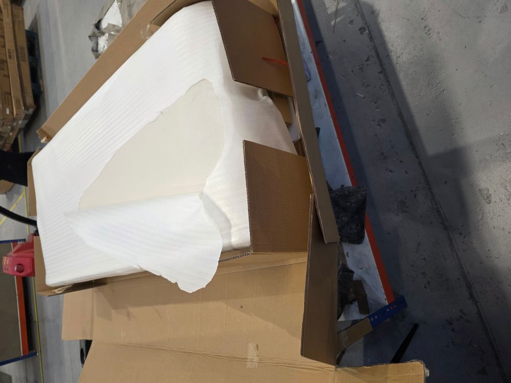 DFS-HO2-05812 Grade-BER DFS Clarisse Storage Double Bed Cream RRP £599