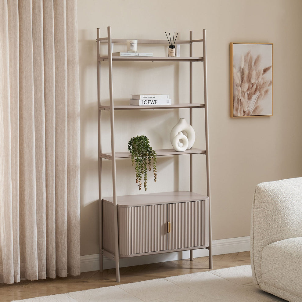 DUS-CC2-04781 Grade-B Dusk Hattie Shelving Unit - Taupe RRP £249.00