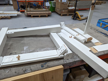 MAS-APM-07073 Grade-BER-DOA Marks & Spencer Padstow Square Ext Dining Table in Ivory RRP £399