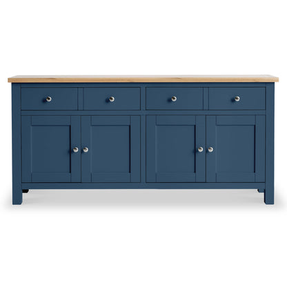 ROS-OUT-00330 Grade-C1 Roseland Furniture Farrow Navy Extra Large Sideboard RRP £399.95