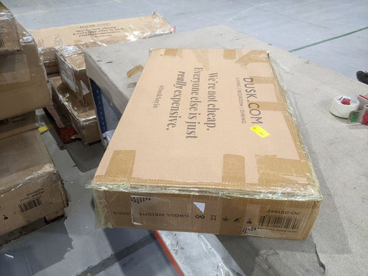 DUS-GOL-02254 Grade-B Dusk Amelie 1 Drawer Nightstand - Light Grey RRP £59