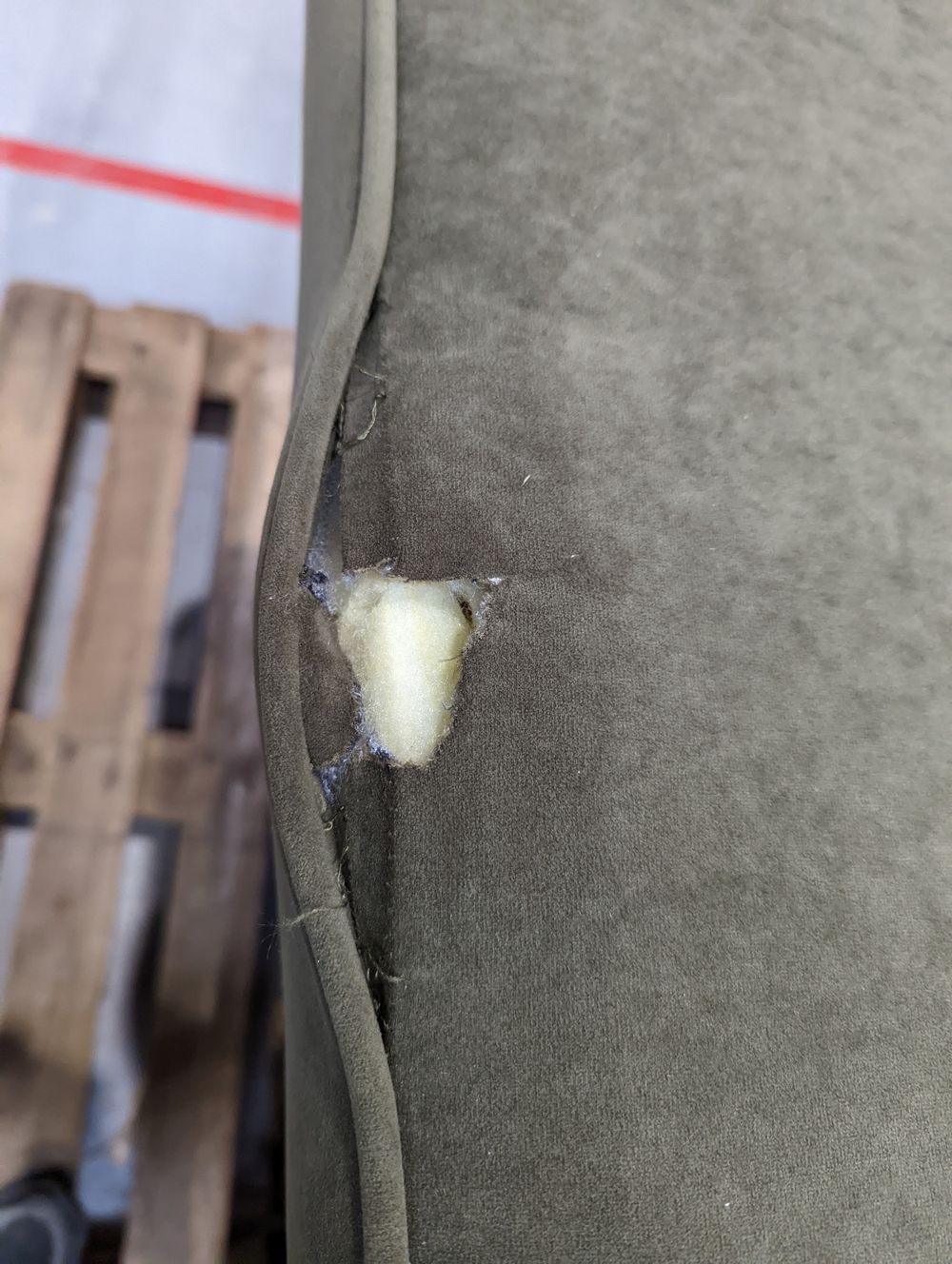 DUS-APM-62500 Grade-BER-DOA Dusk Sloane Left Hand Storage Chaise Sofa - Olive RRP £1229