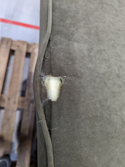 DUS-APM-62500 Grade-BER-DOA Dusk Sloane Left Hand Storage Chaise Sofa - Olive RRP £1229