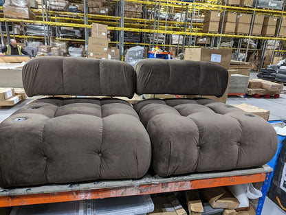 DUS-GOL-02383 Grade-BER Dusk Bondi 2 Seater Sofa - Cappuccino RRP £759