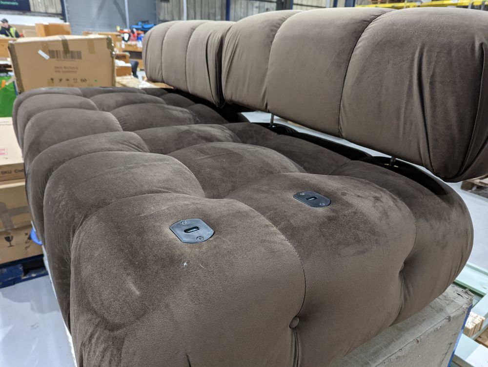 DUS-GOL-02383 Grade-BER Dusk Bondi 2 Seater Sofa - Cappuccino RRP £759