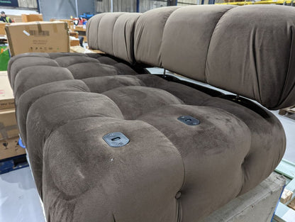 DUS-GOL-02383 Grade-BER Dusk Bondi 2 Seater Sofa - Cappuccino RRP £759