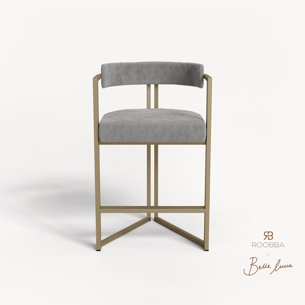 ROO-APM-00039 Grade-C0 Roobba LuciaD Dining Chair SIC Infinity 18 Black Black Metal RRP £249