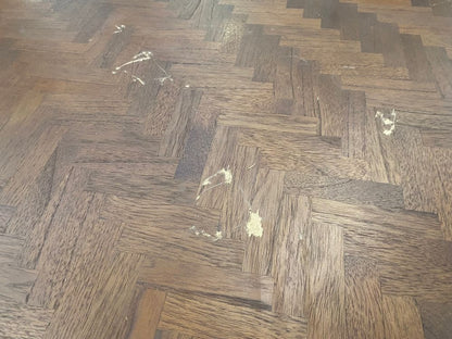 FIS-APM-00328 Grade-C3 Fishe & Lilly Mid Century Modern Parquet 6 Seater Dining Table RRP £700