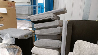 SCS-SNU-04441 Grade-BER-DOA The Big Chill Corner Section Sofa Mid Grey Black RRP £2859