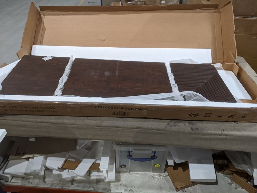 DUS-GOL-02142 Grade-B Dusk Dora TV Unit - Walnut RRP £161