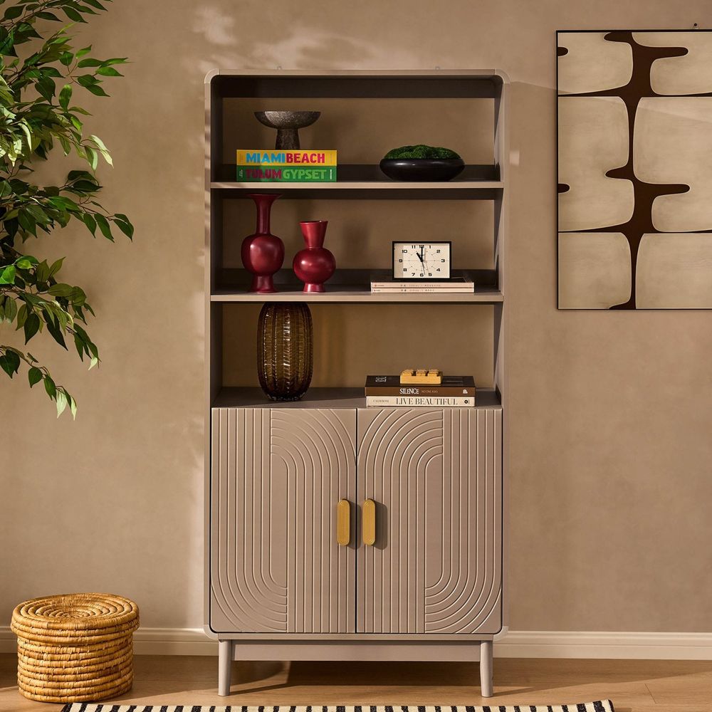 DUS-CC2-04178 Grade-B Dusk Marnie Bookshelf - Taupe RRP £229.00