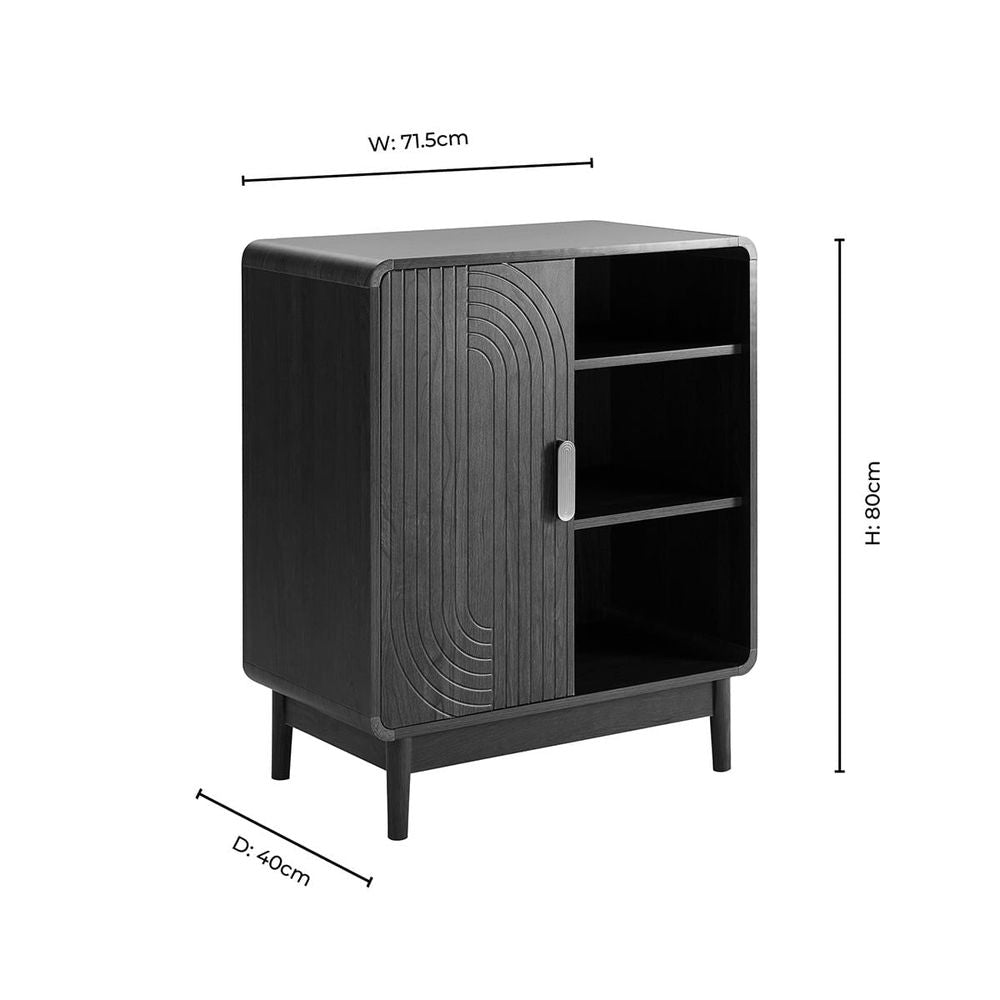 DUS-CC2-04287 Grade-B Dusk Marnie Small Bookcase - Walnut RRP £161.00
