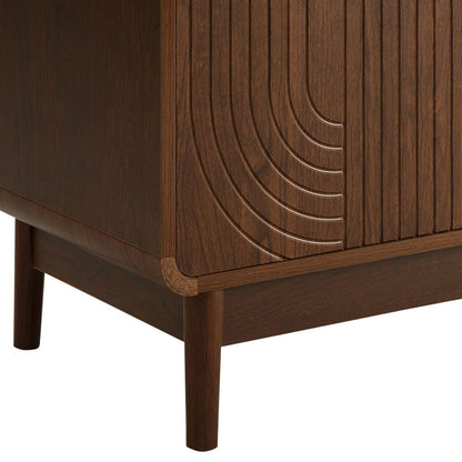 DUS-CC2-04287 Grade-B Dusk Marnie Small Bookcase - Walnut RRP £161.00