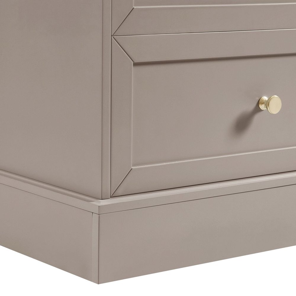 DUS-CC2-04307 Grade-B Dusk Ruby 6 Drawer Chest - Taupe RRP £239.00