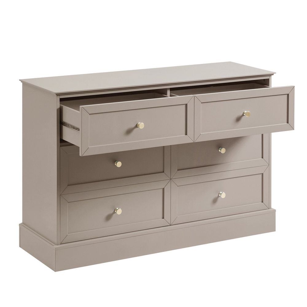 DUS-CC2-04307 Grade-B Dusk Ruby 6 Drawer Chest - Taupe RRP £239.00