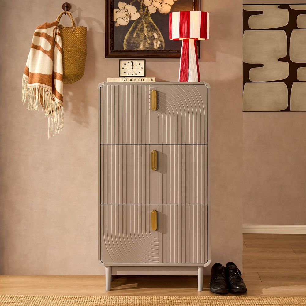DUS-CC2-04323 Grade-B Dusk Marnie Shoe Storage - Taupe RRP £189.00
