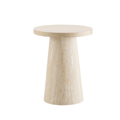 DUS-CC2-04407 Grade-B Dusk Talia Side Table - Stone Marble Effect RRP £75.00