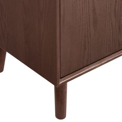 DUS-CC2-04459 Grade-B Dusk Heidi Oak 2 Door Sideboard - Walnut RRP £259.00