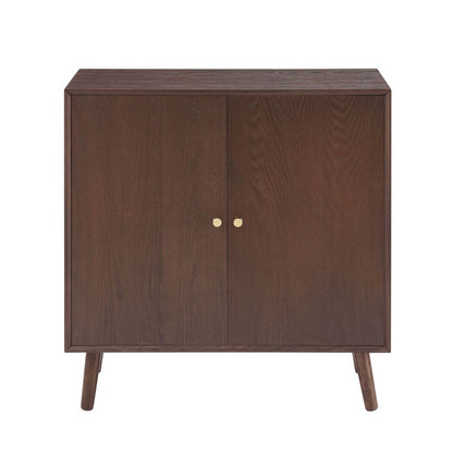DUS-CC2-04459 Grade-B Dusk Heidi Oak 2 Door Sideboard - Walnut RRP £259.00