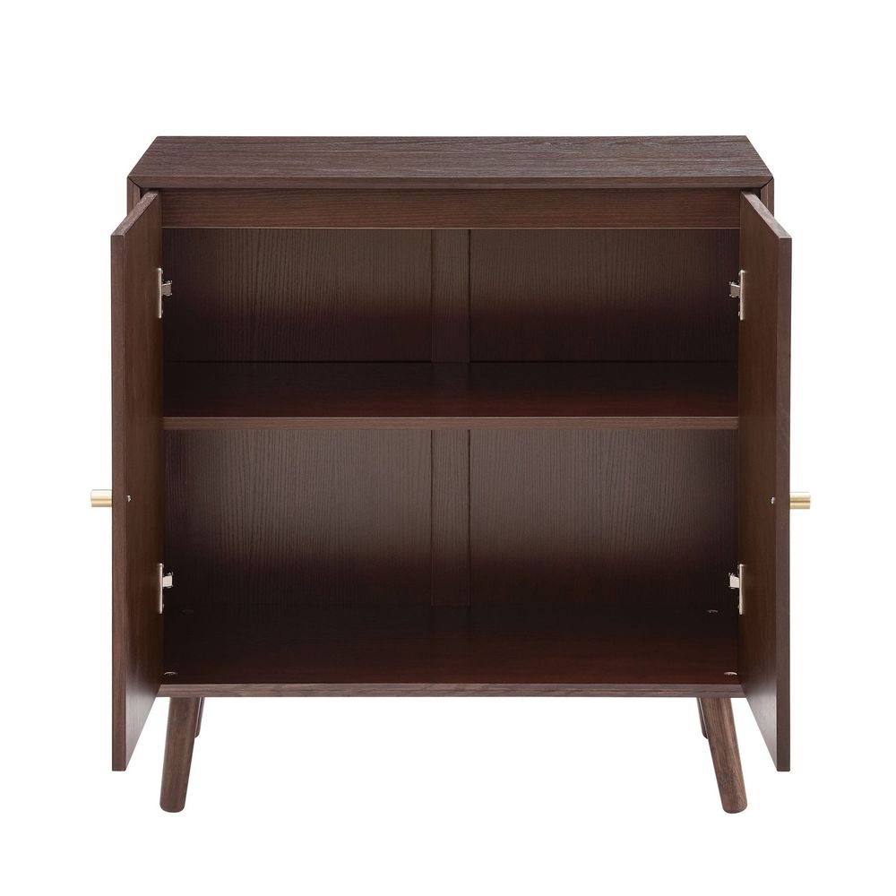 DUS-CC2-04459 Grade-B Dusk Heidi Oak 2 Door Sideboard - Walnut RRP £259.00