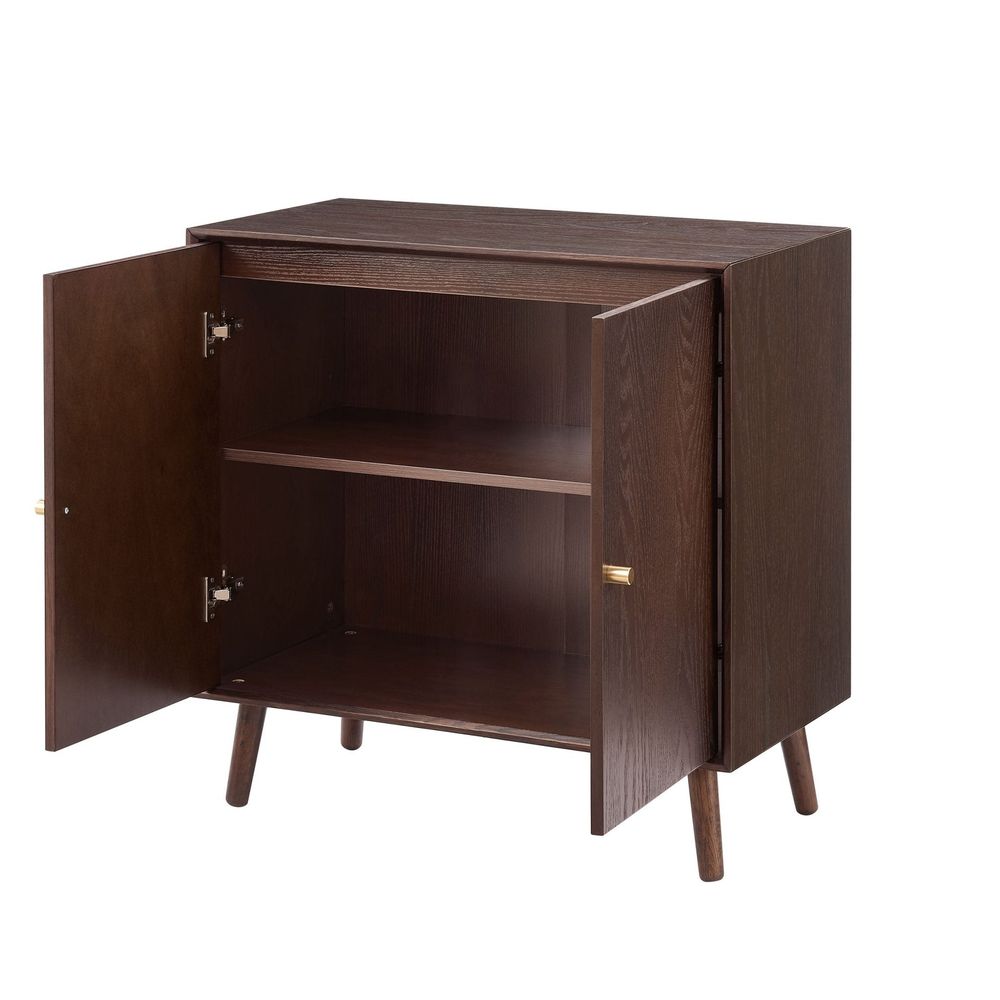 DUS-CC2-04459 Grade-B Dusk Heidi Oak 2 Door Sideboard - Walnut RRP £259.00