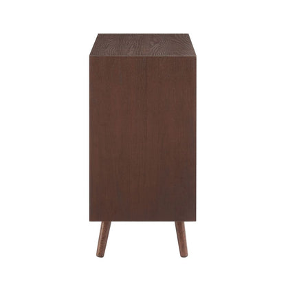 DUS-CC2-04459 Grade-B Dusk Heidi Oak 2 Door Sideboard - Walnut RRP £259.00