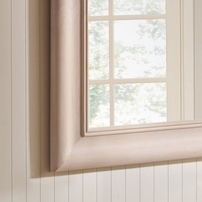 DUS-CC2-04696 Grade-B Dusk Hampton Arched Wood Large Mantel Mirror - Washed White RRP £110.00