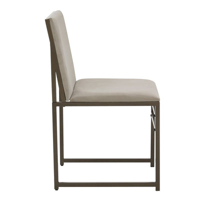 DUS-CC2-04707 Grade-B Dusk Rae Set of 4 Dining Chairs - Velvet - Beige RRP £222.00