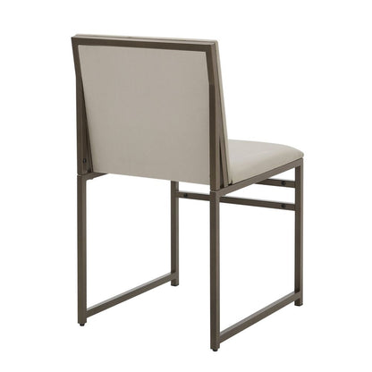 DUS-CC2-04707 Grade-B Dusk Rae Set of 4 Dining Chairs - Velvet - Beige RRP £222.00