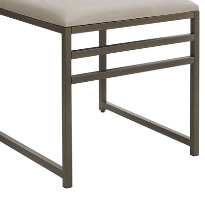 DUS-CC2-04707 Grade-B Dusk Rae Set of 4 Dining Chairs - Velvet - Beige RRP £222.00