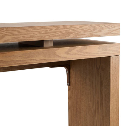 DUS-CC2-04712 Grade-B Dusk Penny Ash Console Table - Medium Wood RRP £199.00