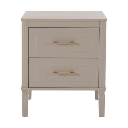 DUS-CC2-04737 Grade-B Dusk Sienna 2 Drawer Bedside Table - Taupe (set of 2) RRP £238.00