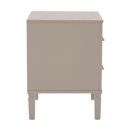 DUS-CC2-04737 Grade-B Dusk Sienna 2 Drawer Bedside Table - Taupe (set of 2) RRP £238.00