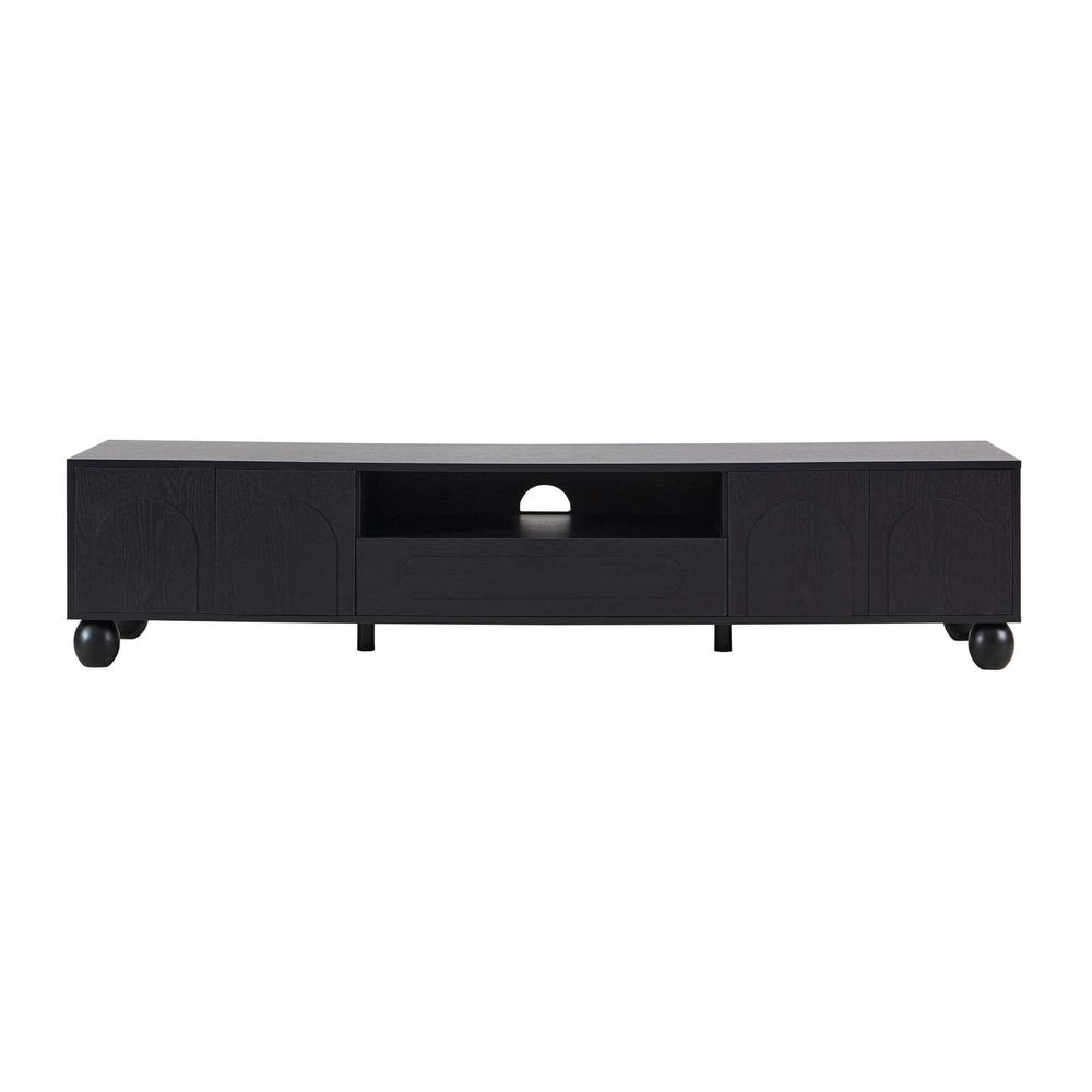 DUS-CC2-04810 Grade-B Dusk Rachel Arch Front Tv Unit for TVs up to 75"- Black RRP £189.00
