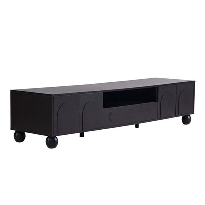 DUS-CC2-04810 Grade-B Dusk Rachel Arch Front Tv Unit for TVs up to 75"- Black RRP £189.00