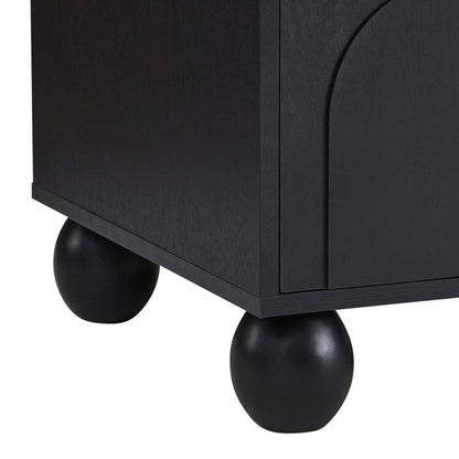 DUS-CC2-04810 Grade-B Dusk Rachel Arch Front Tv Unit for TVs up to 75"- Black RRP £189.00