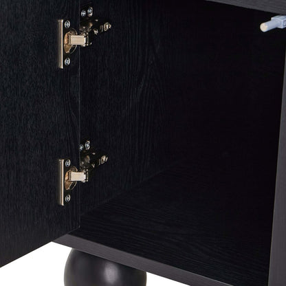 DUS-CC2-04810 Grade-B Dusk Rachel Arch Front Tv Unit for TVs up to 75"- Black RRP £189.00