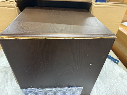 DUS-GOL-02933 Grade-BER Dusk Elena Ash 2 Drawer Bedside Table - Walnut RRP £329