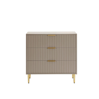 DUS-CC2-04051 Grade-B Dusk Evie 3 Drawer Chest - Taupe RRP £179.00