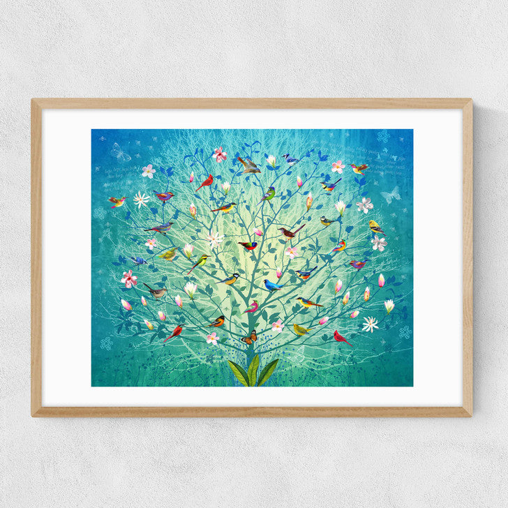 EAS-CCG-00045 Grade-C0 East End Prints The Singing Tree by Fiona Watson 40x50 Black Framed Art Print RRP £85.00
