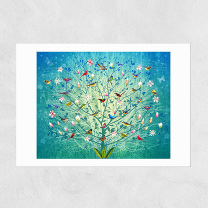 EAS-CCG-00045 Grade-C0 East End Prints The Singing Tree by Fiona Watson 40x50 Black Framed Art Print RRP £85.00