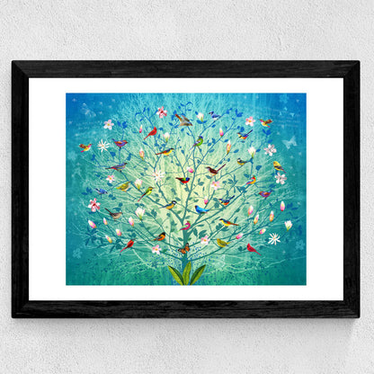 EAS-CCG-00045 Grade-C0 East End Prints The Singing Tree by Fiona Watson 40x50 Black Framed Art Print RRP £85.00