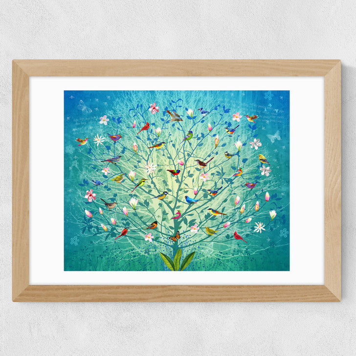 EAS-CCG-00045 Grade-C0 East End Prints The Singing Tree by Fiona Watson 40x50 Black Framed Art Print RRP £85.00