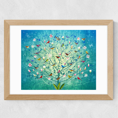 EAS-CCG-00045 Grade-C0 East End Prints The Singing Tree by Fiona Watson 40x50 Black Framed Art Print RRP £85.00