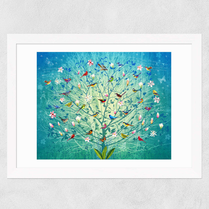EAS-CCG-00045 Grade-C0 East End Prints The Singing Tree by Fiona Watson 40x50 Black Framed Art Print RRP £85.00