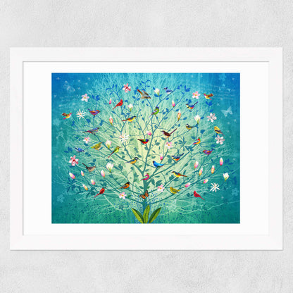 EAS-CCG-00045 Grade-C0 East End Prints The Singing Tree by Fiona Watson 40x50 Black Framed Art Print RRP £85.00