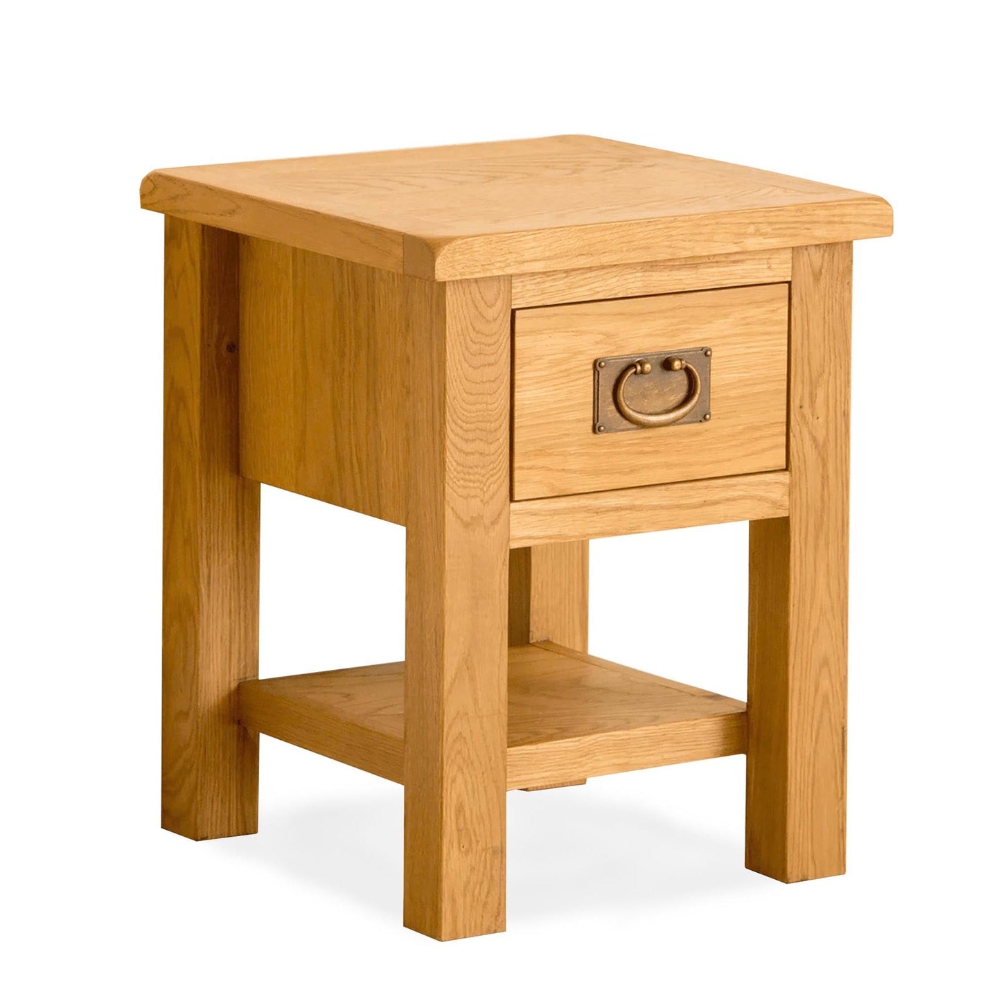 ROS-OUT-00270 Grade-C1 Roseland Furniture Lanner Oak Lamp Table RRP £99.95