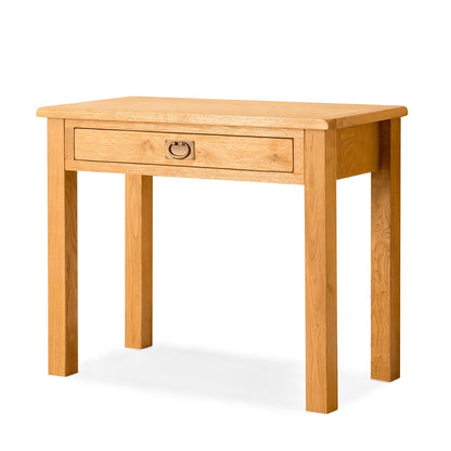 ROS-OUT-00538 Grade-C1 Roseland Furniture Lanner Oak Desk RRP £189.95